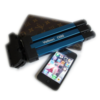 金钟Velbon CUBE蓝色迷你三脚架 小型数码相机的便携拍档